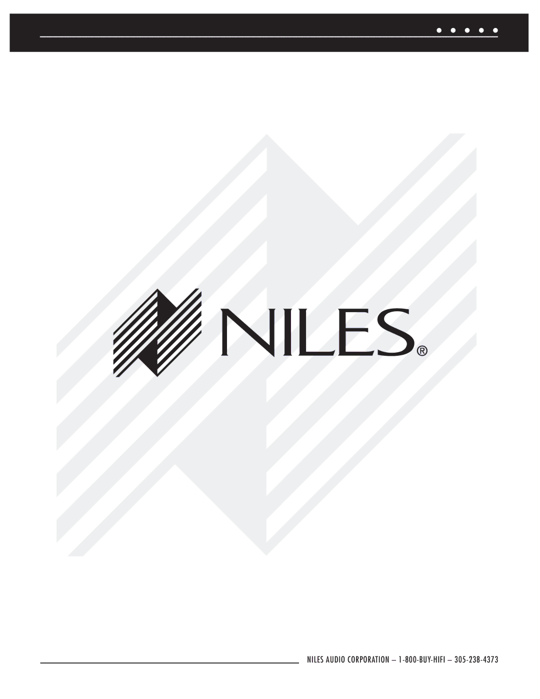 Niles Audio ZR-6 manual Niles Audio Corporation 1-800-BUY-HIFI 