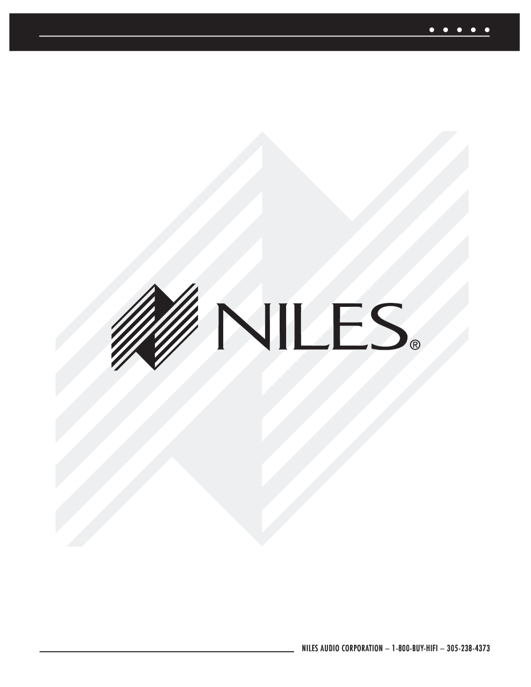 Niles Audio ZR-6 manual NILES AUDIO CORPORATION – 1-800-BUY-HIFI 