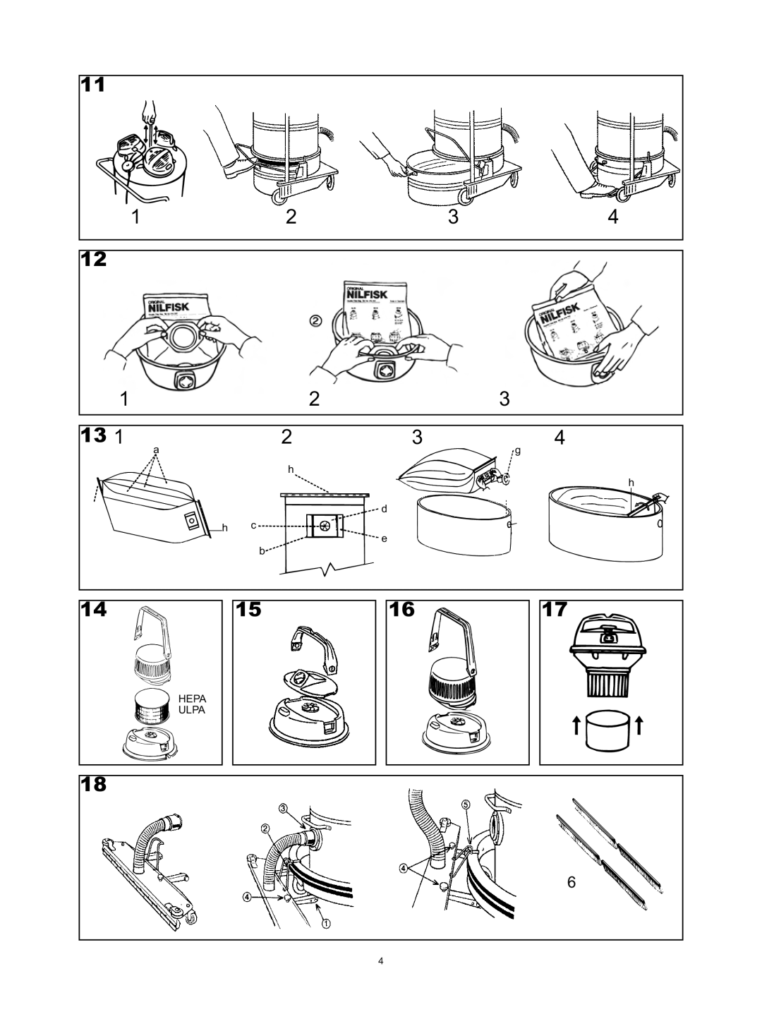 Nilfisk-Advance America 82, 83, 626, 80P, 625, 90C manual Hepa Ulpa 