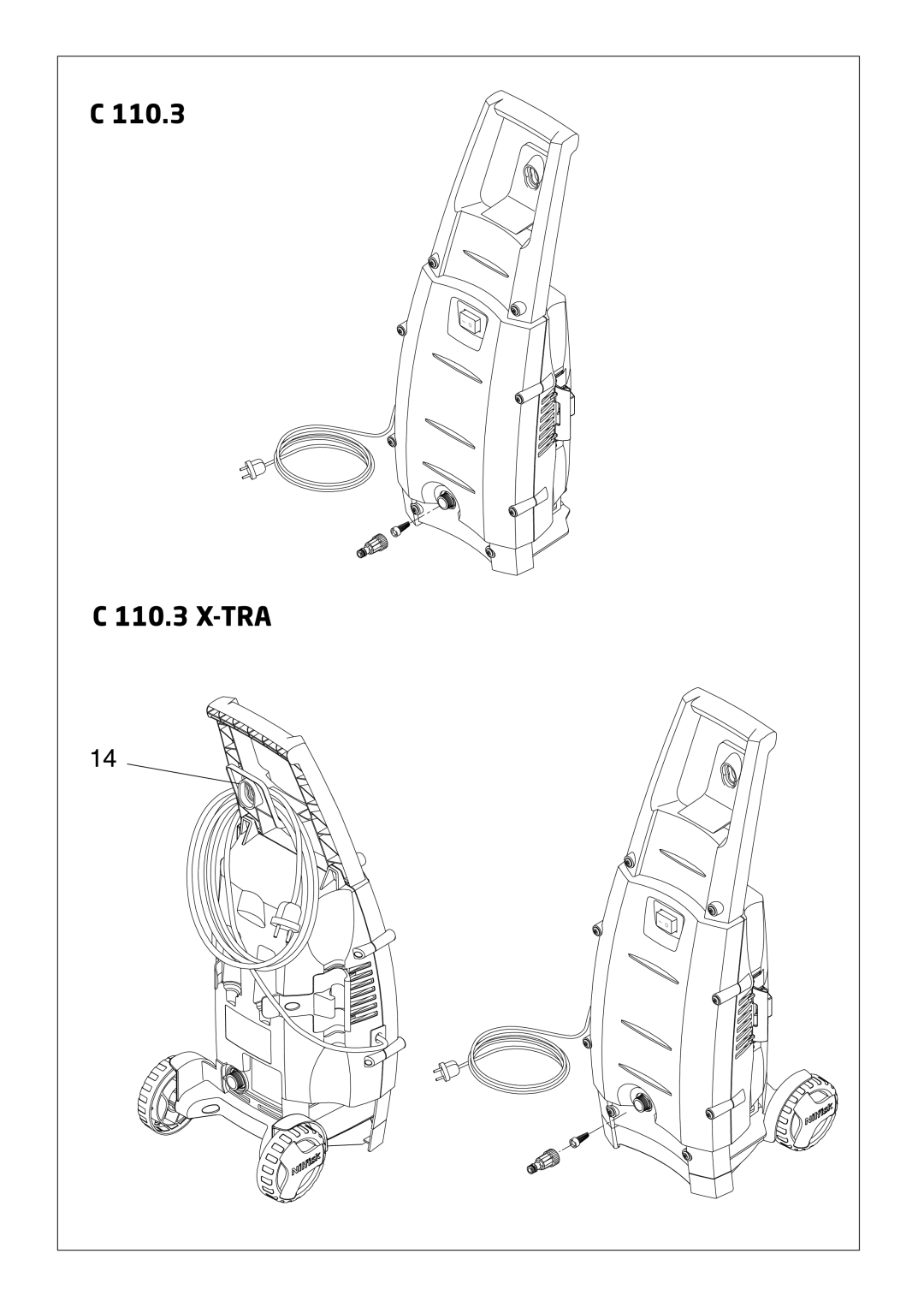 Nilfisk-Advance America C 110.3 X-TRA, C 100.5 user manual 