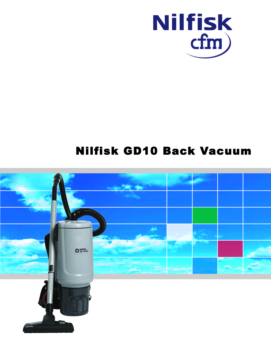 Nilfisk-Advance America manual Nilfisk GD10 Back Vacuum 