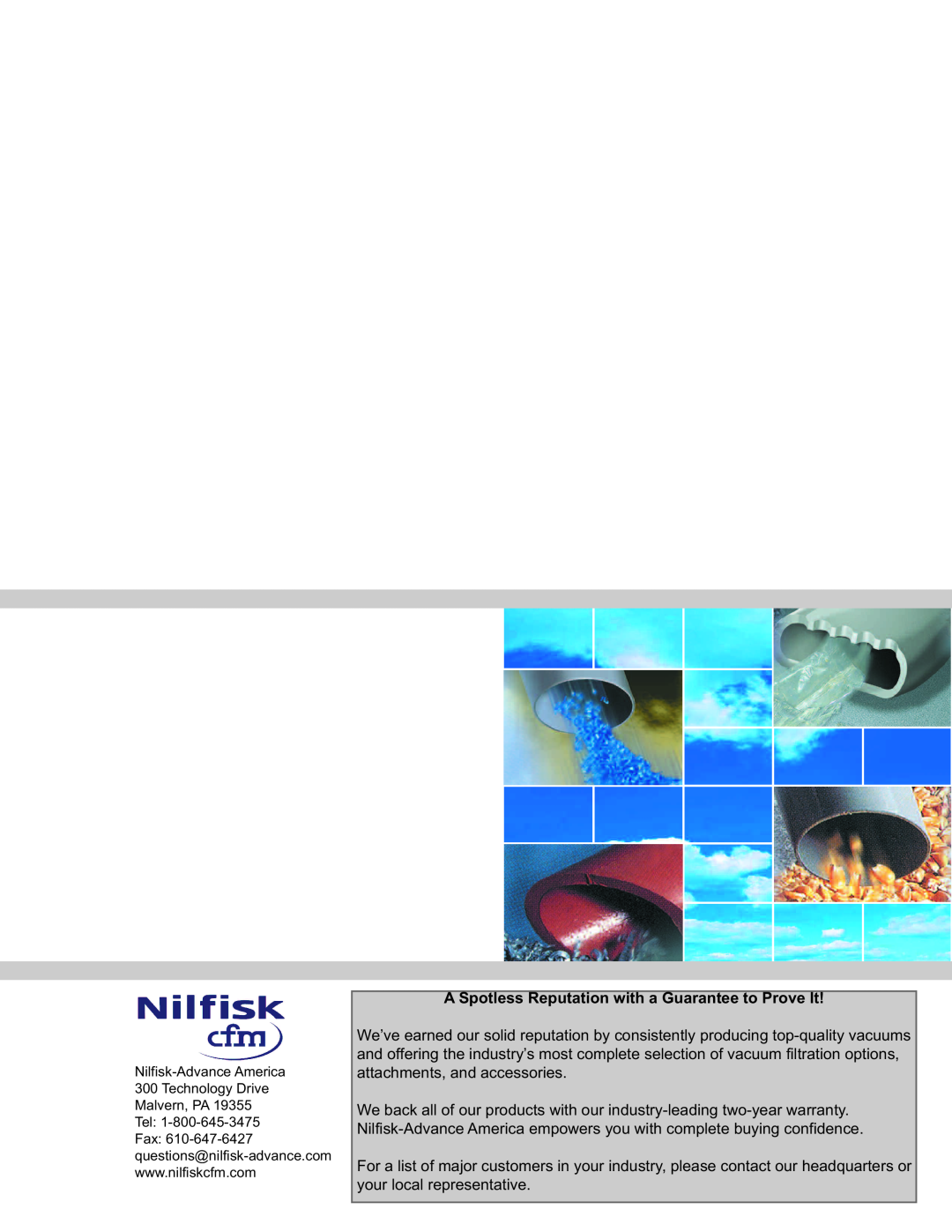 Nilfisk-Advance America GD10 manual 