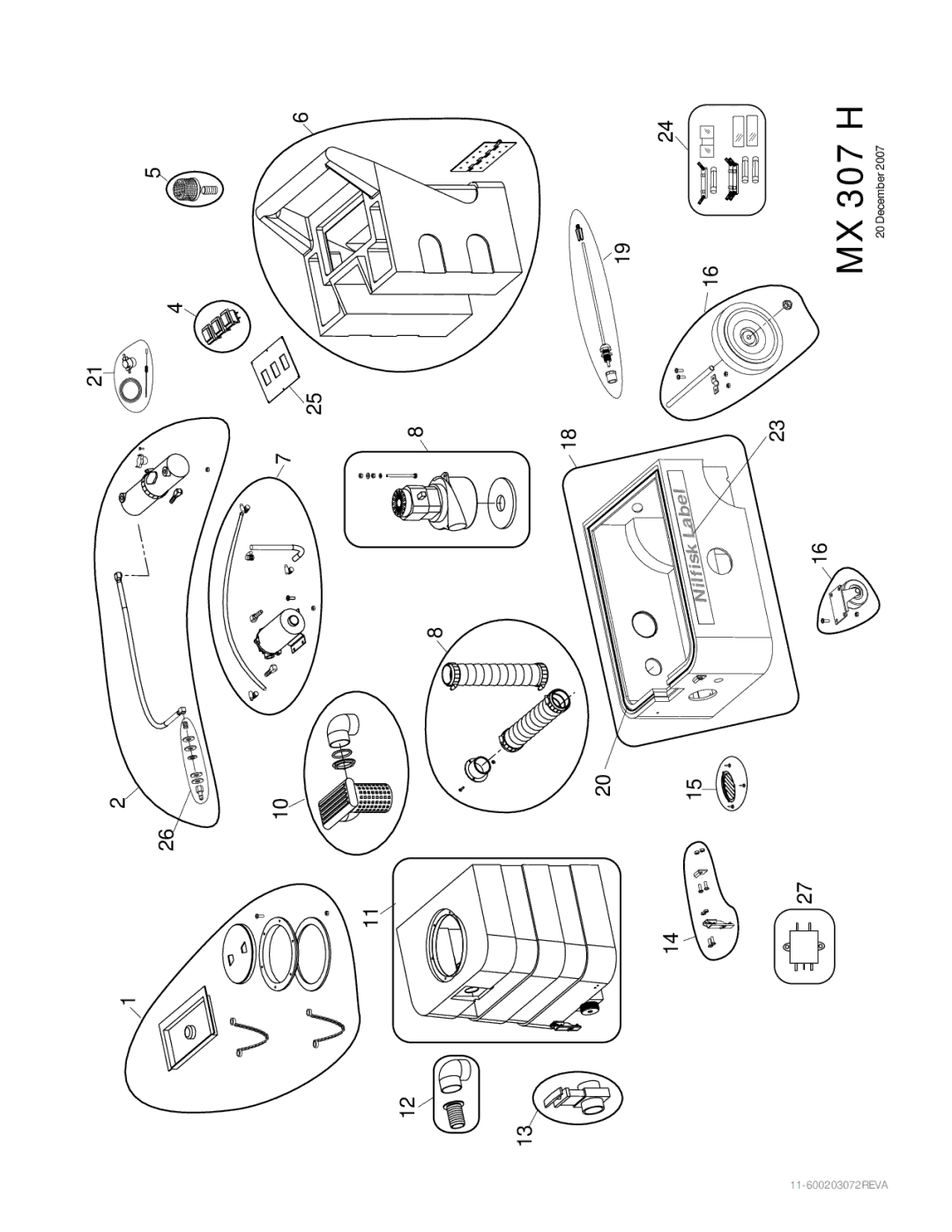 Nilfisk-Advance America MX 307 H instruction manual 