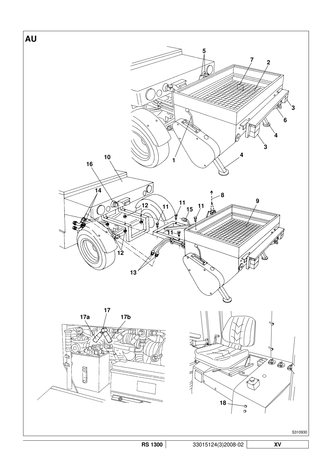 Nilfisk-Advance America RS 1300 manual 17a 17b 