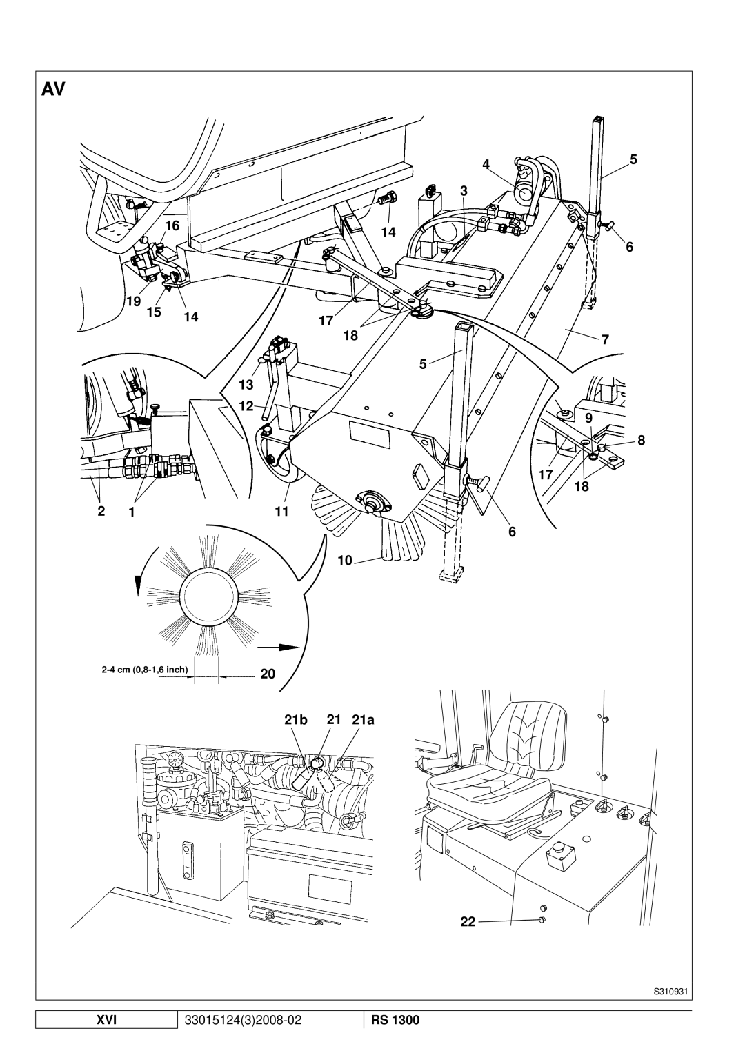 Nilfisk-Advance America RS 1300 manual 21b 21a 