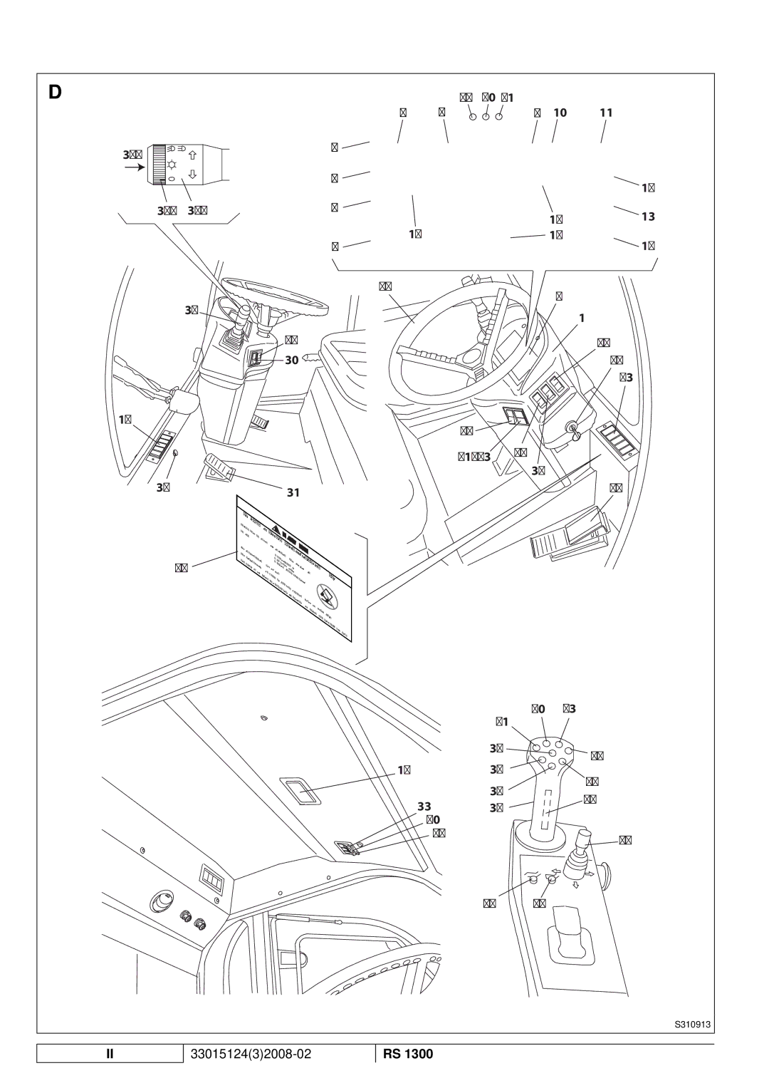 Nilfisk-Advance America RS 1300 manual 35c 35b 35a 49 50 21-53 