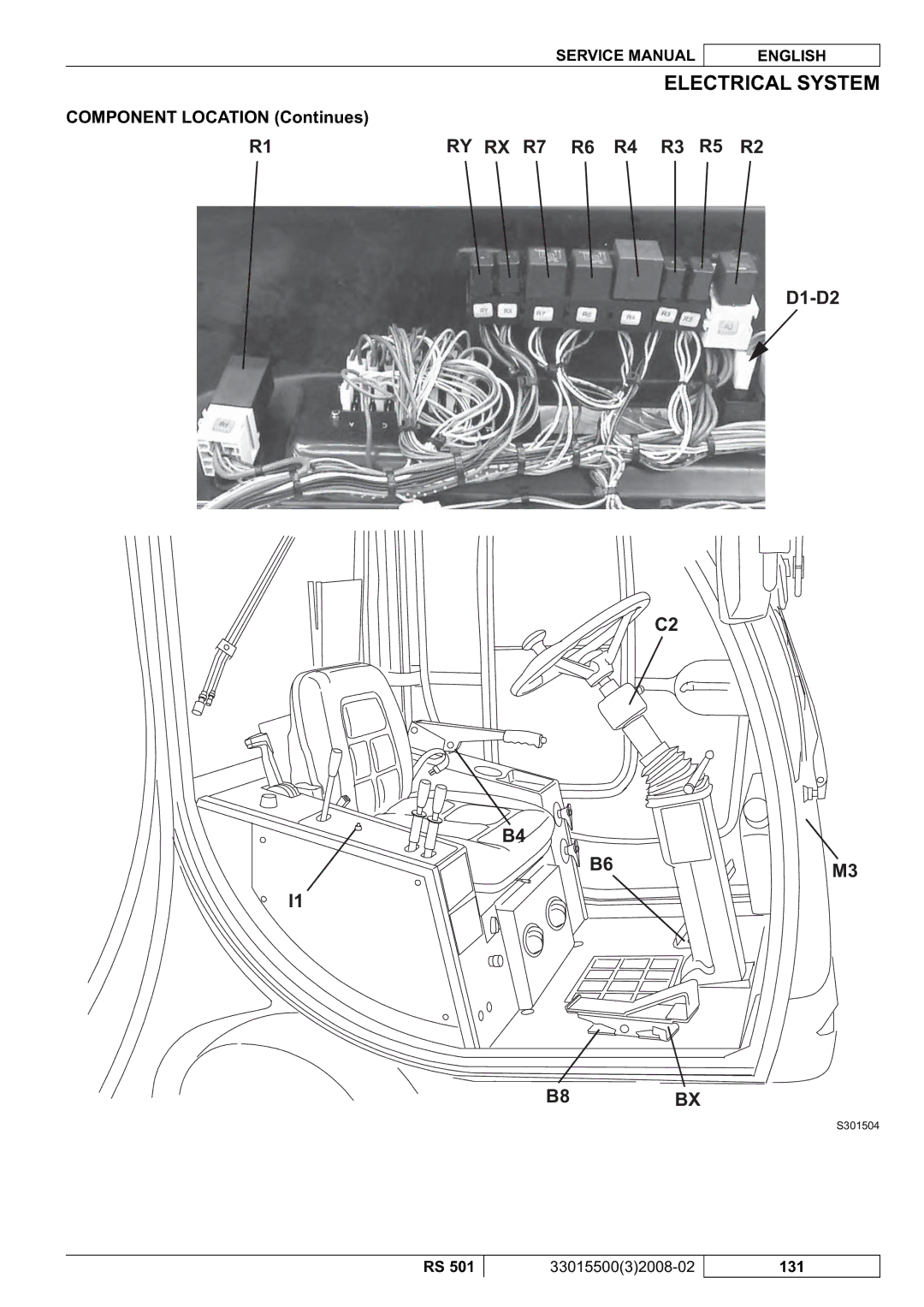 Nilfisk-Advance America RS 501 service manual B8 BX 