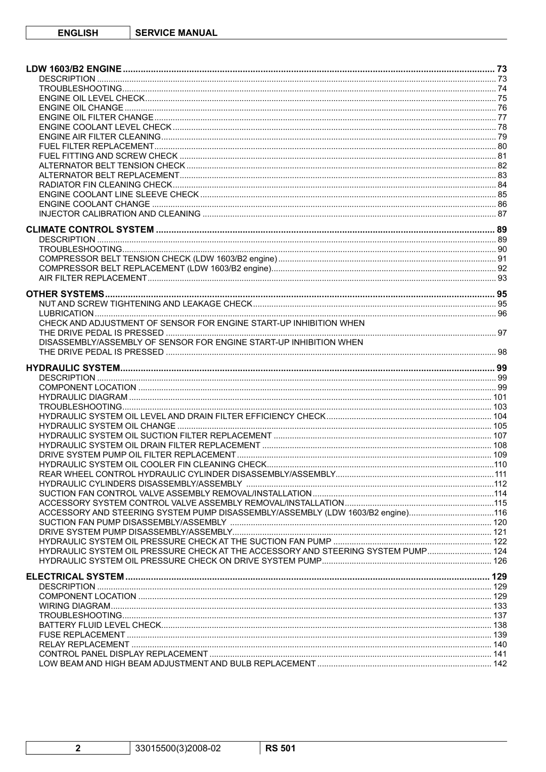 Nilfisk-Advance America RS 501 service manual 129 