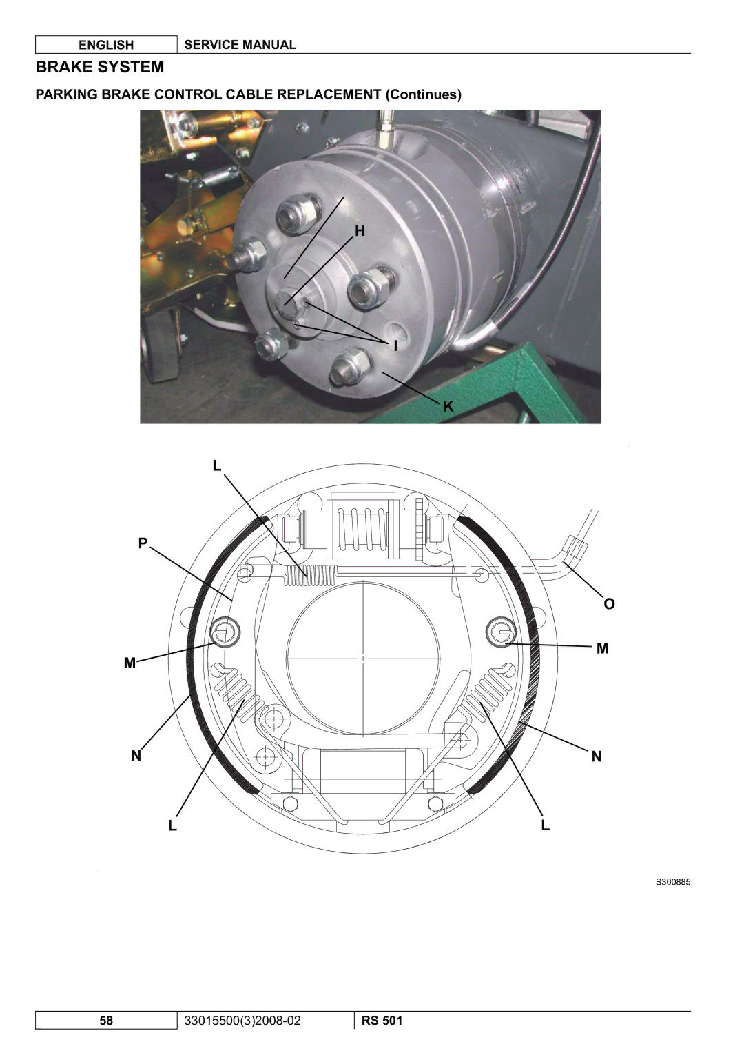 Nilfisk-Advance America RS 501 service manual Parking Brake Control Cable Replacement Continues 