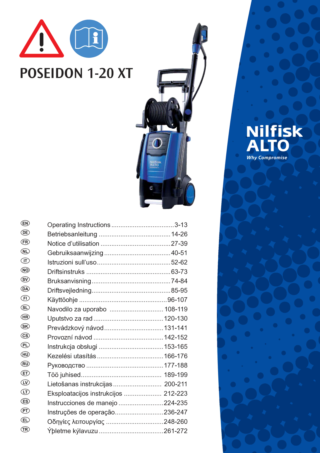 Nilfisk-ALTO manual Poseidon 1-20 XT 