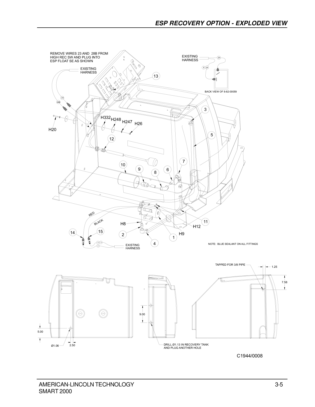 Nilfisk-ALTO 2000 manual ESP Recovery Option Exploded View 