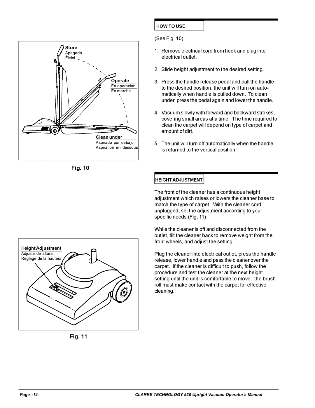 Nilfisk-ALTO 530cc manual HOW to USE 