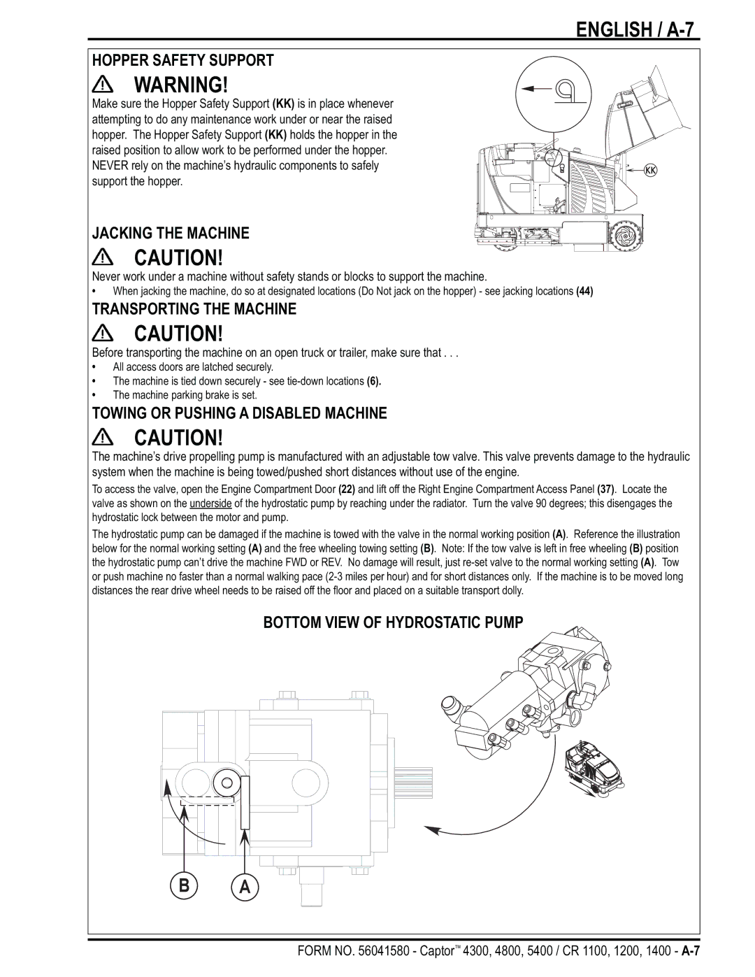 Nilfisk-ALTO 4800, 5400, 4300 manual English / A-7 