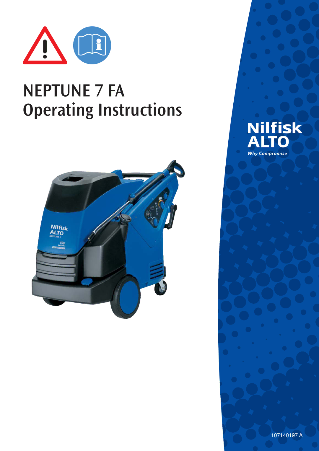 Nilfisk-ALTO manual Neptune 7 FA Operating Instructions 