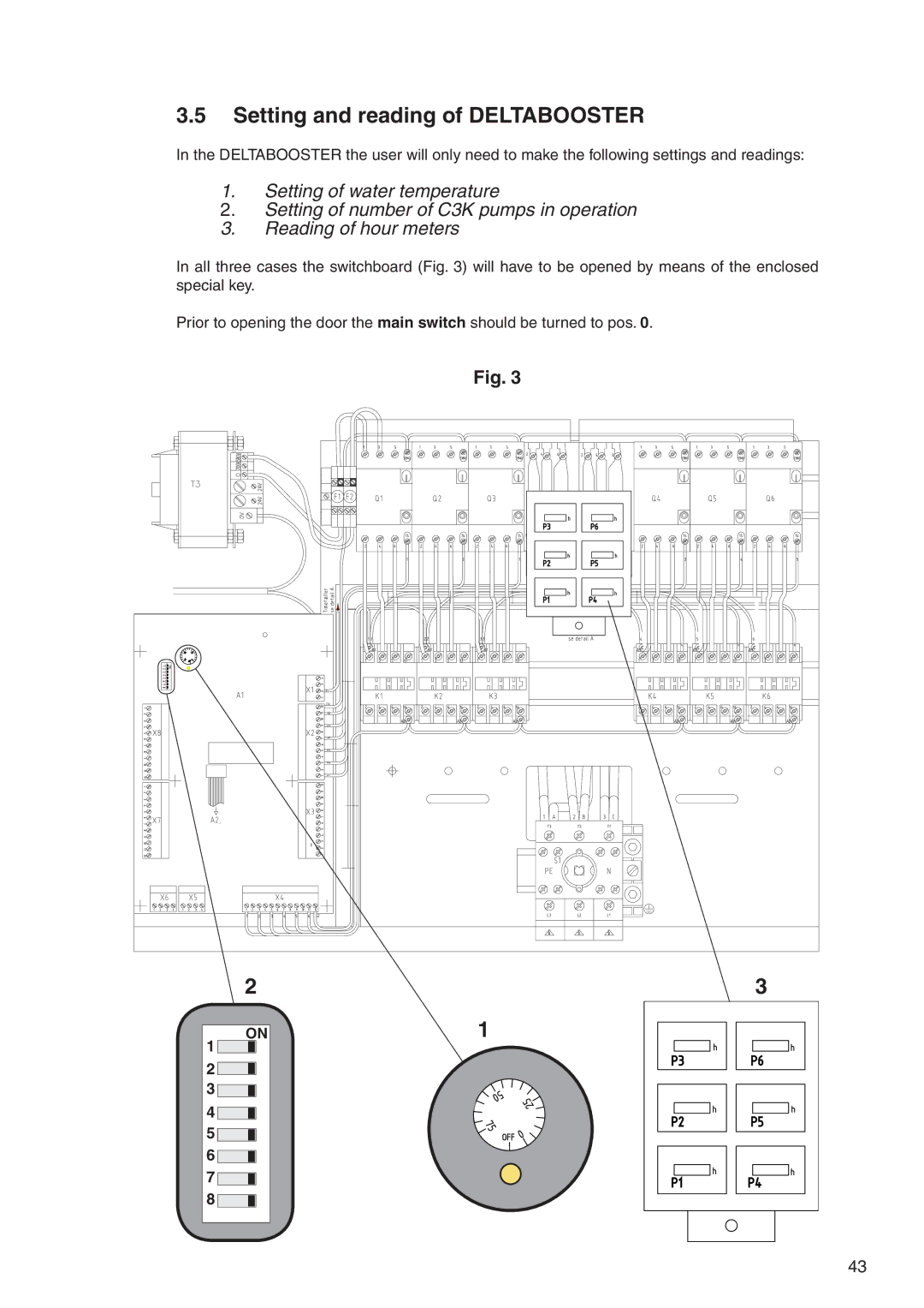 Nilfisk-ALTO 7309021 user manual Setting and reading of Deltabooster 