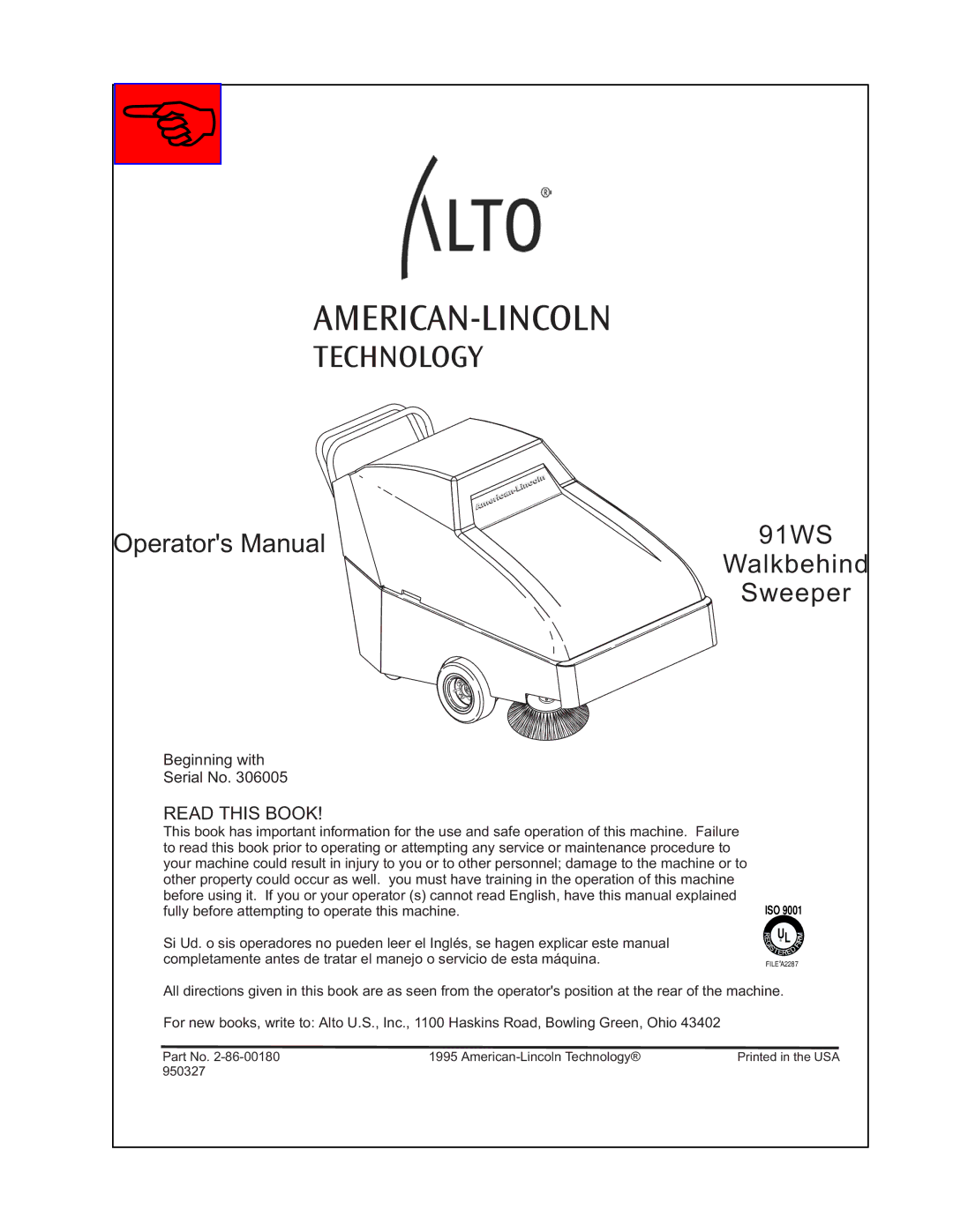 Nilfisk-ALTO 91WS manual American-Lincoln 