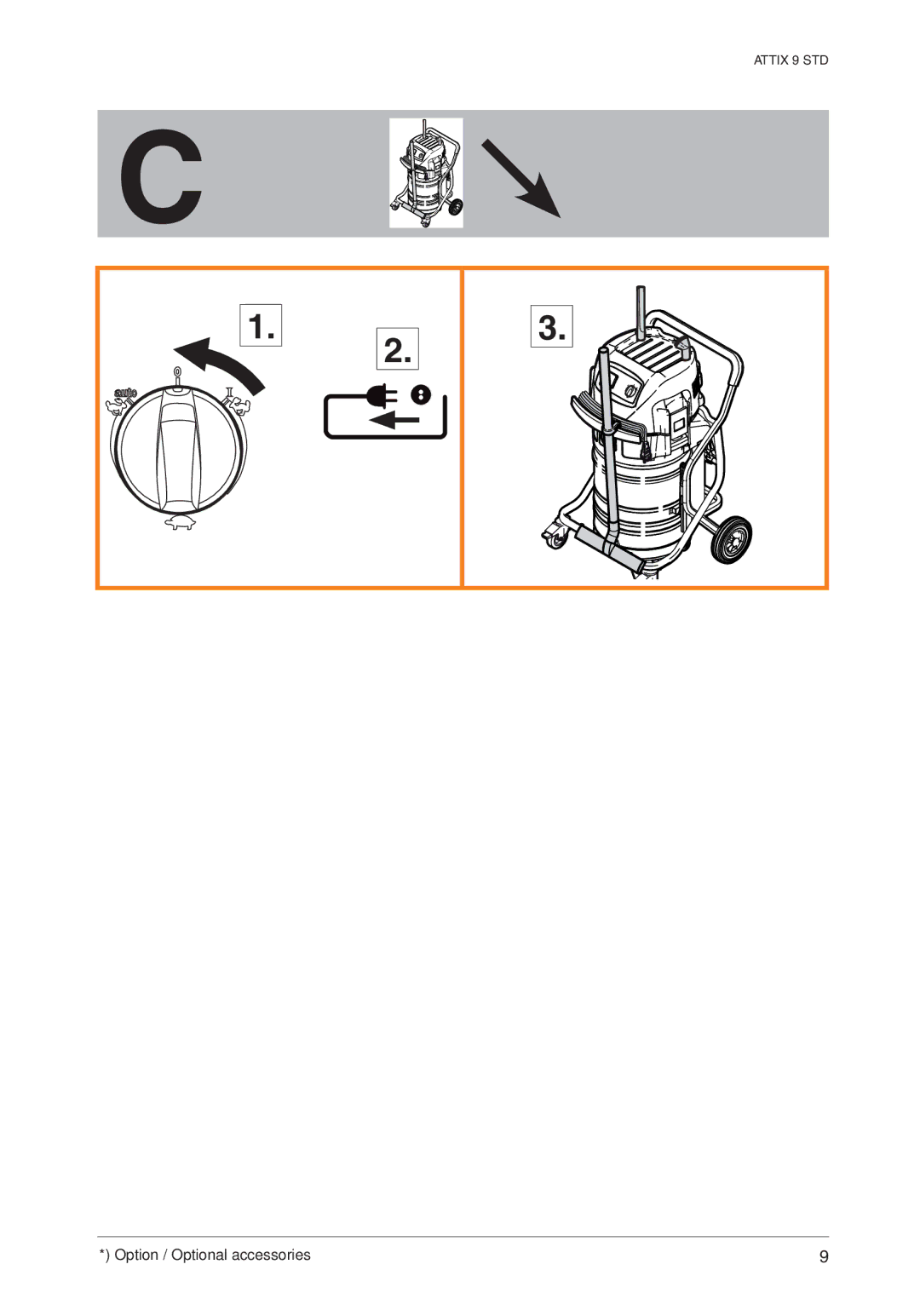 Nilfisk-ALTO ATTIX 961-01 quick start Option / Optional accessories 