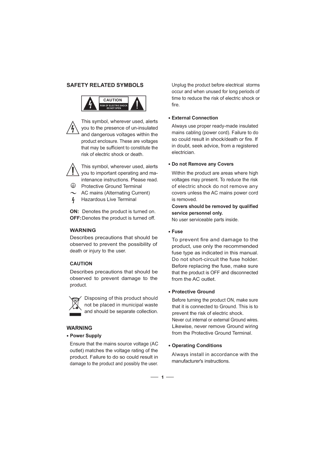 Nilfisk-ALTO A500.2 user manual Safety Related Symbols 