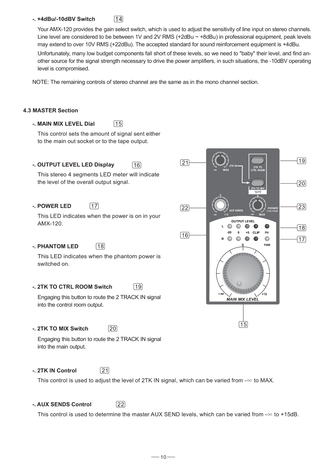 Nilfisk-ALTO AMX-120 user manual Power LED, Phantom LED 