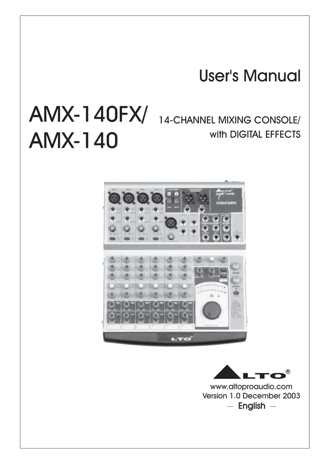 Nilfisk-ALTO user manual AMX-140FX/ AMX-140 