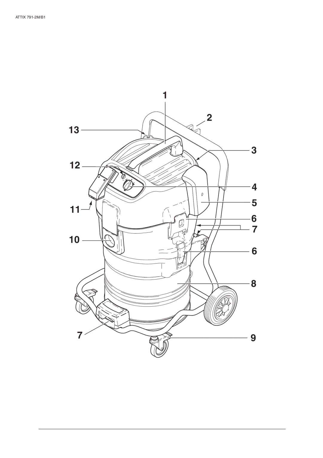 Nilfisk-ALTO ATTIX 791-2M/B1 operating instructions Attix 791-2M/B1 