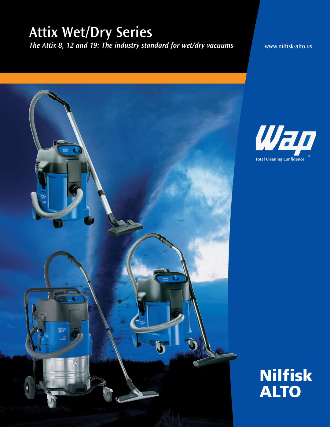 Nilfisk-ALTO Attix Series manual Attix Wet/Dry Series 