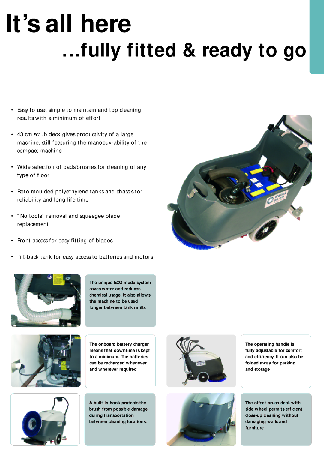 Nilfisk-ALTO BA 410, CA 410 technical specifications It’s all here 