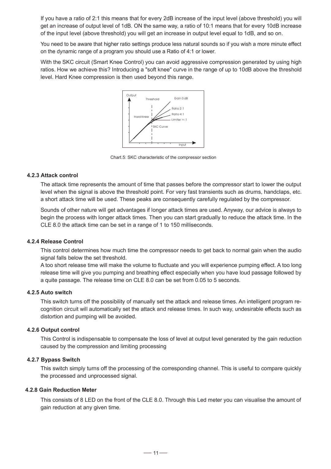 Nilfisk-ALTO CLE8.0 user manual Attack control, Output control 