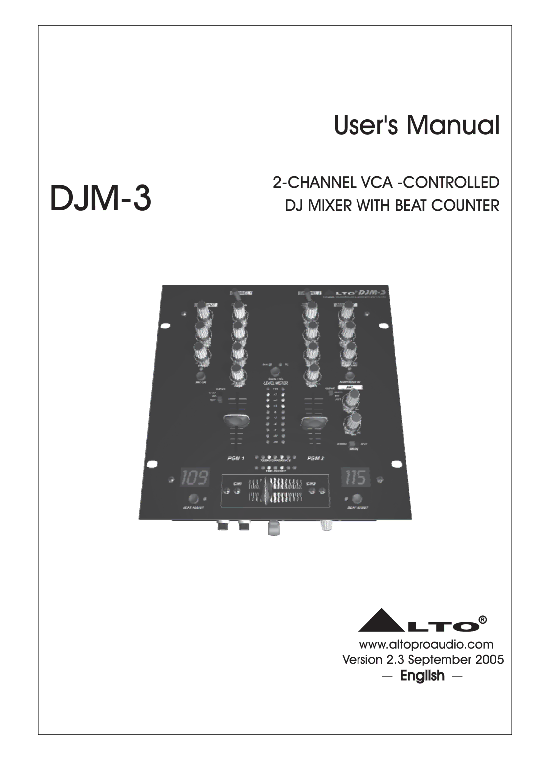 Nilfisk-ALTO DJM-3 user manual 