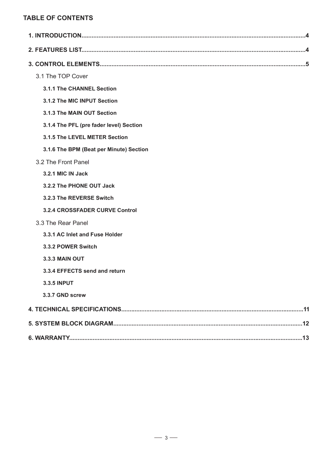 Nilfisk-ALTO DJM-3 user manual Table of Contents 