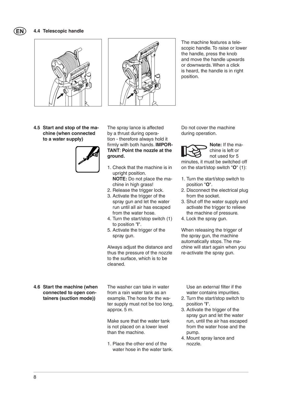 Nilfisk-ALTO E 130.2 user manual 