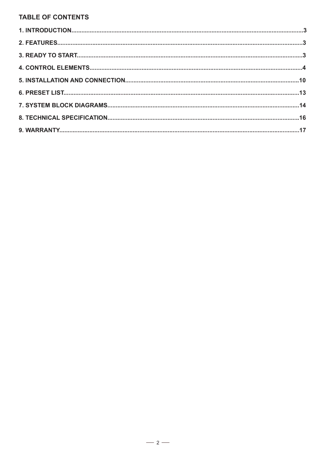 Nilfisk-ALTO GHIBLI 16FX user manual Table of Contents 