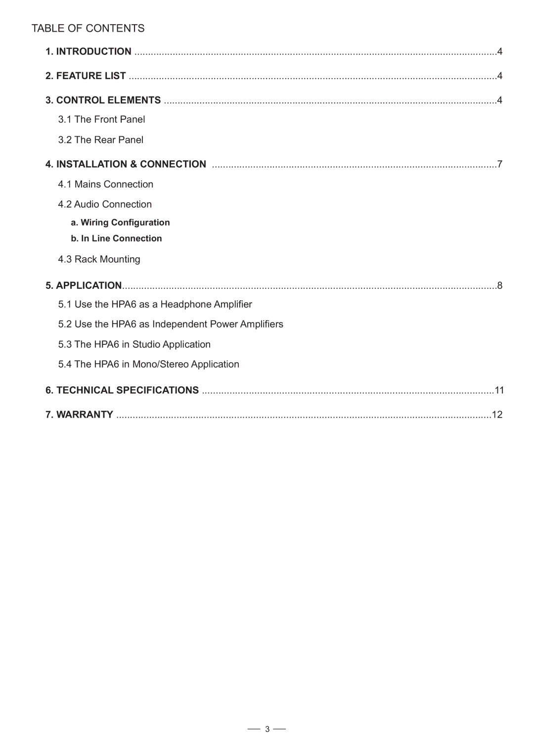 Nilfisk-ALTO HPA6 user manual Table of Contents 