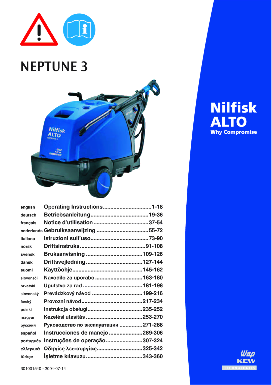 Nilfisk-ALTO NEPTUNE 3 manual 045.%4 