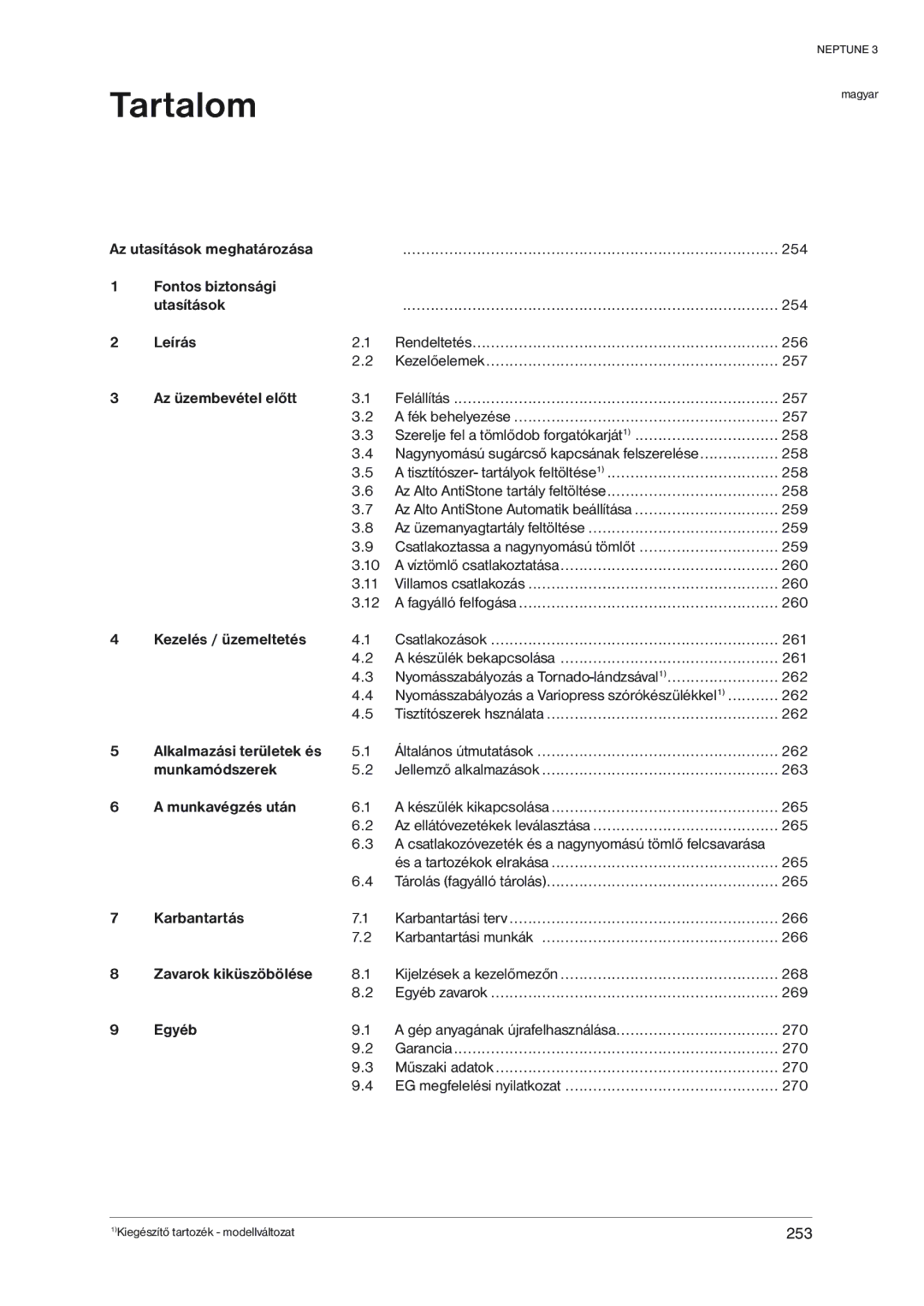 Nilfisk-ALTO NEPTUNE 3 manual „•—„’ 