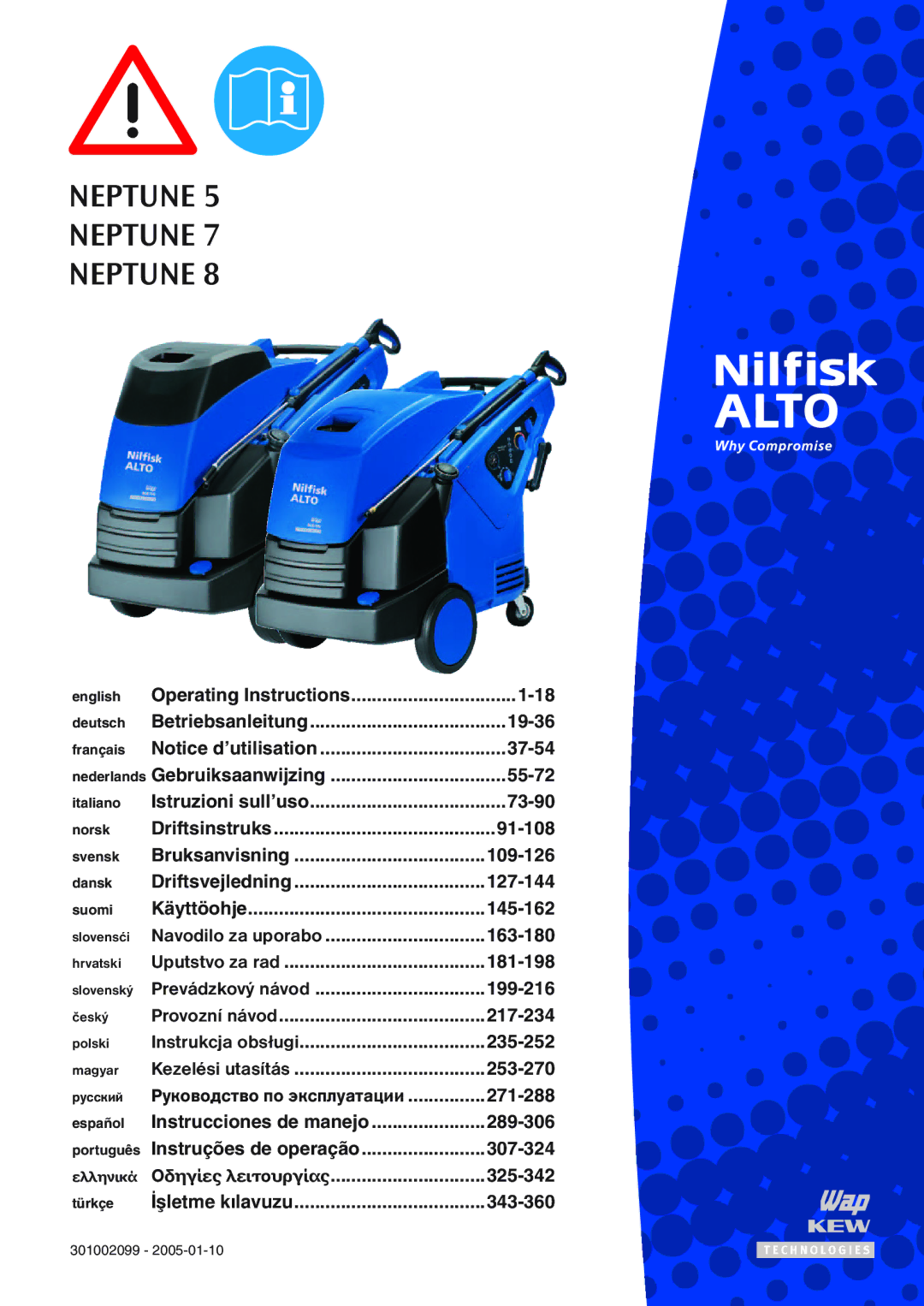 Nilfisk-ALTO NEPTUNE 5, NEPTUNE 7, NEPTUNE 8 manual 045.%4 045.%4 045.%4 