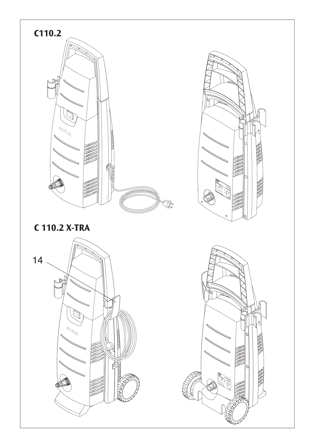 Nilfisk-ALTO C 110.2 X-TRA, Nilfisk C 100.4 user manual 