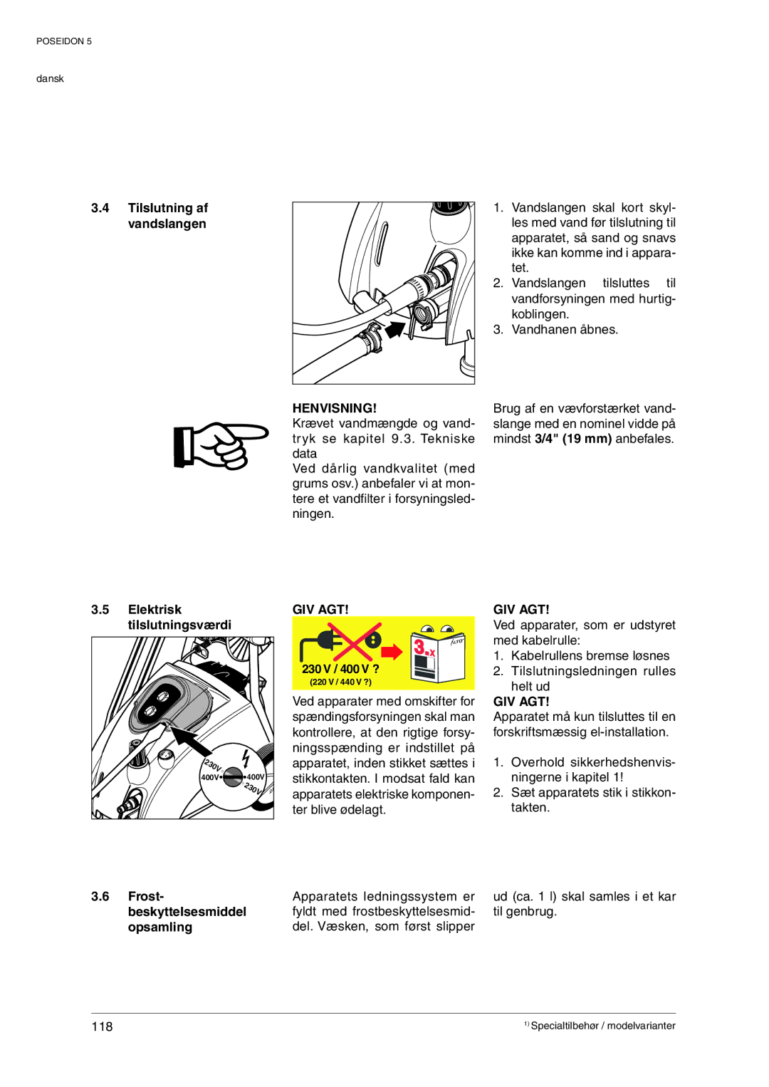 Nilfisk-ALTO POSEIDON 5 manual 66  66,  &Rost, Beskyttelsesmiddele, Opsamling 