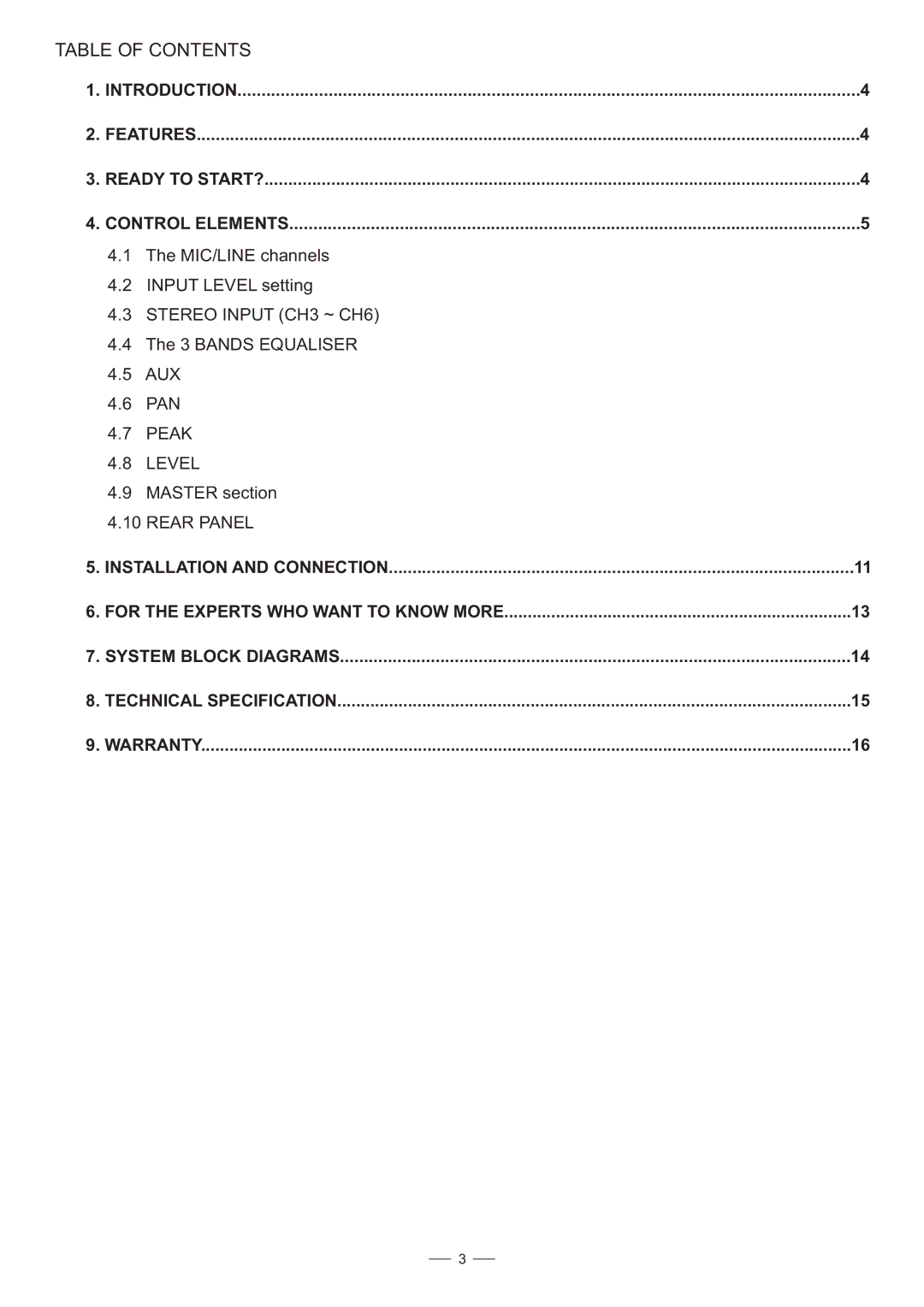 Nilfisk-ALTO S-6 user manual Table of Contents 