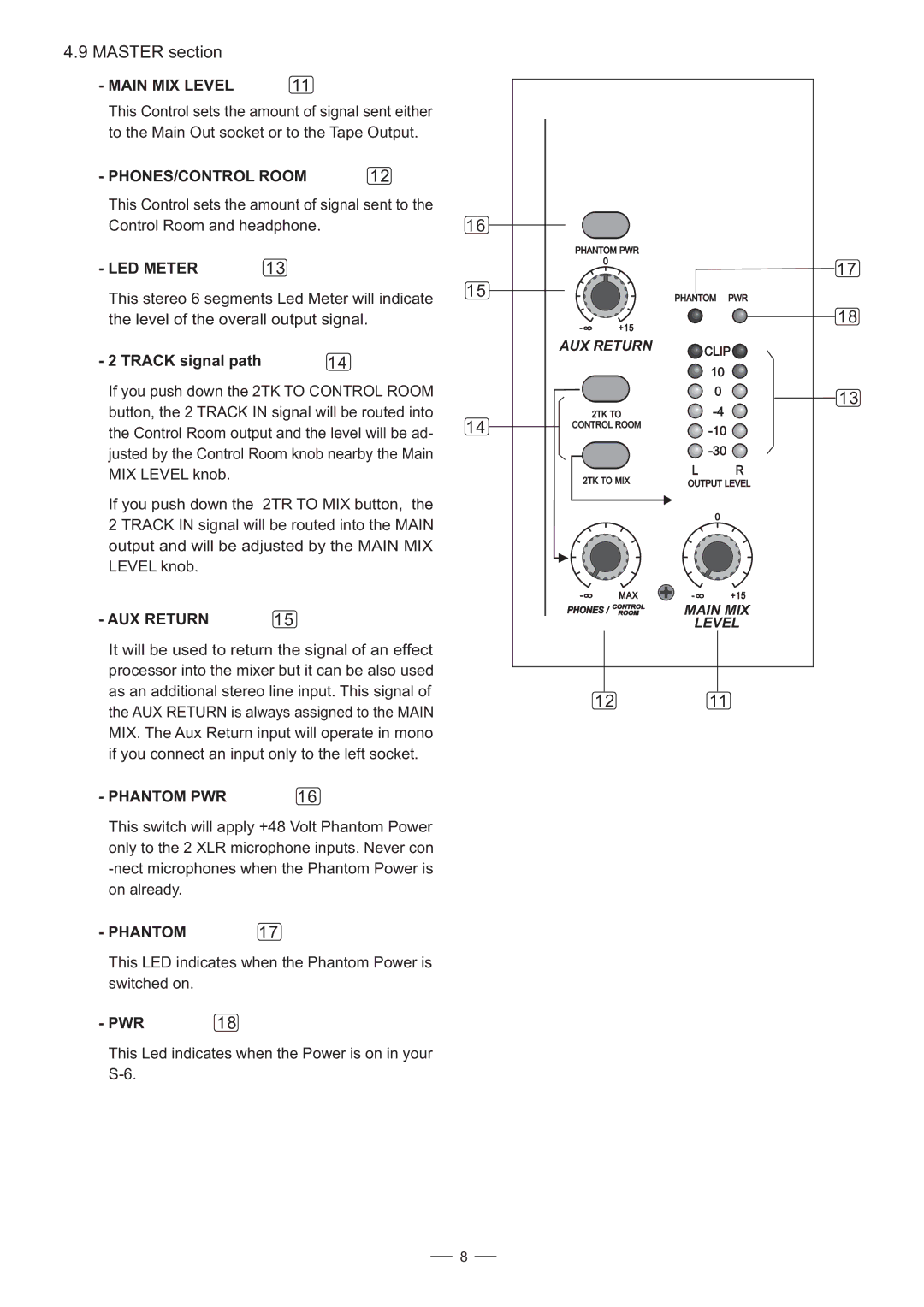 Nilfisk-ALTO S-6 user manual Track signal path, Pwr 