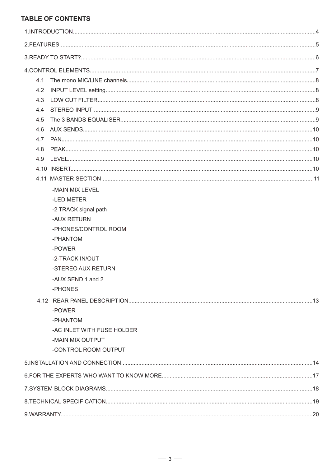 Nilfisk-ALTO S-8 user manual Table of Contents 