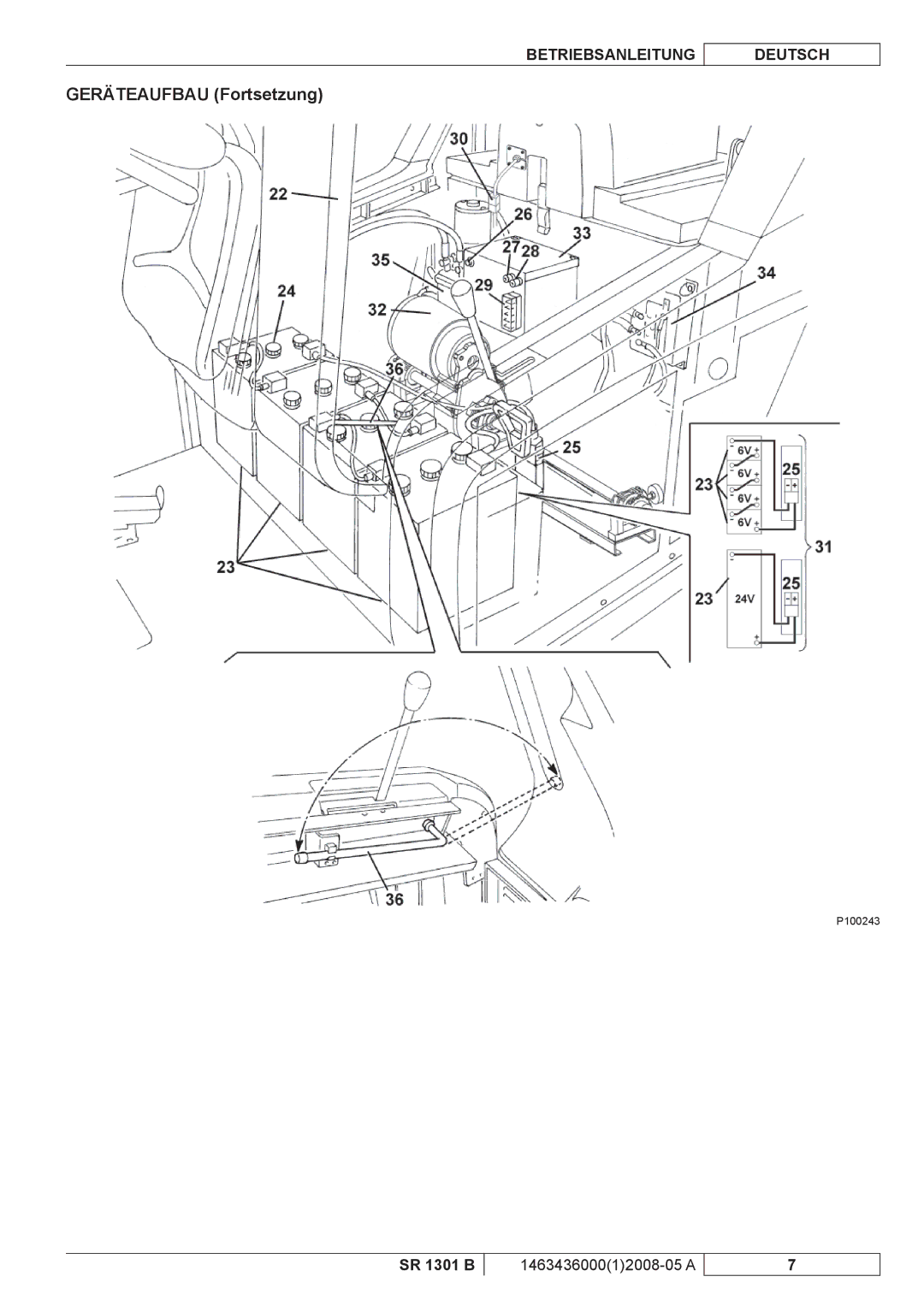 Nilfisk-ALTO SR 1301 B manuel dutilisation Geräteaufbau Fortsetzung 