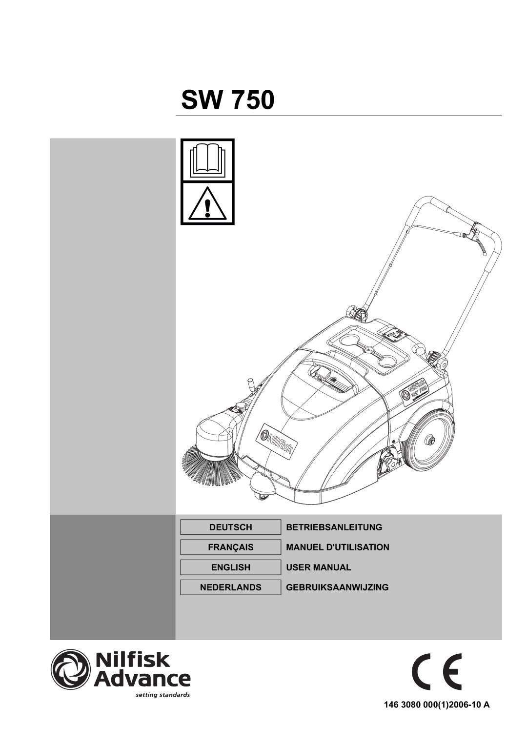 Nilfisk-ALTO SW 750 manuel dutilisation Deutsch Français English Nederlands 