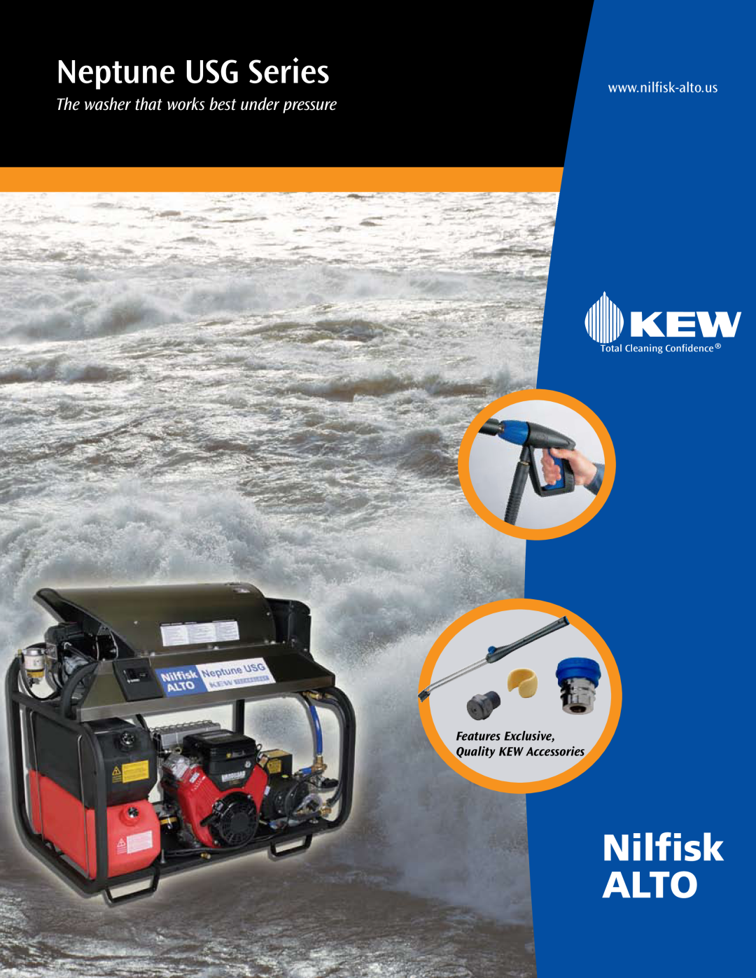 Nilfisk-ALTO manual Neptune USG Series, The washer that works best under pressure 