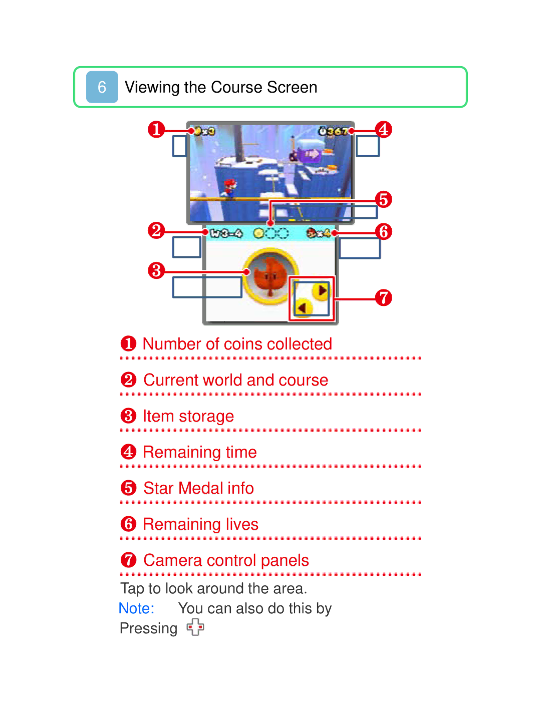 Nintendo 45496741723 manual Viewing the Course Screen 