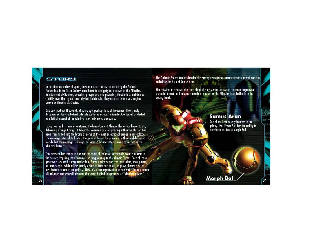 Nintendo 45496901912 manual Samus Aran 