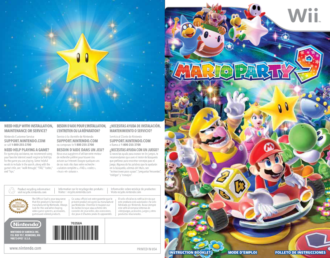 Nintendo 45496902841 manual Mode D’EMPLOI Folleto DE Instrucciones, Maintenance or SERVICE?, Need Help Playing a GAME? 