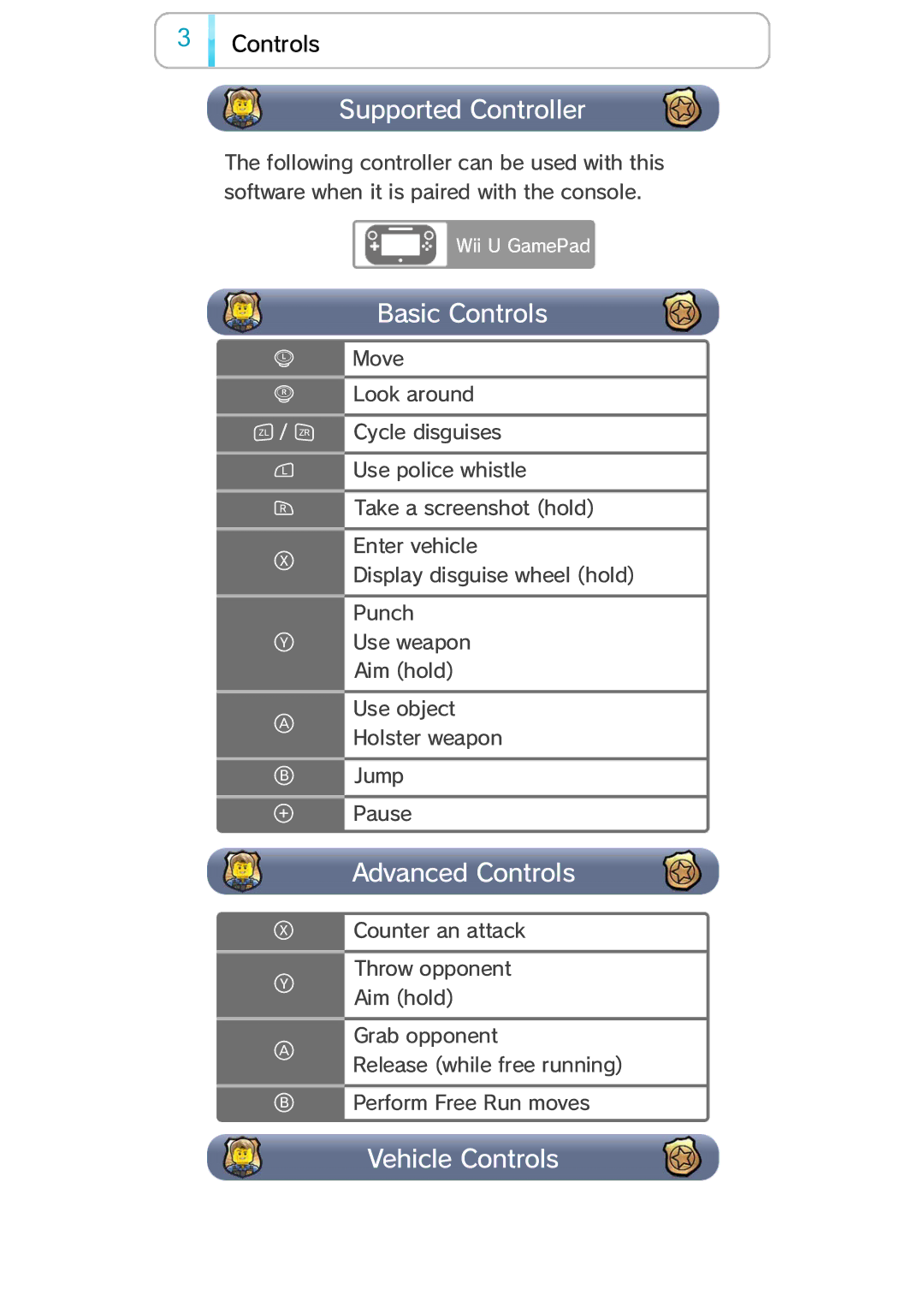 Nintendo 45496902971 manual Controls 