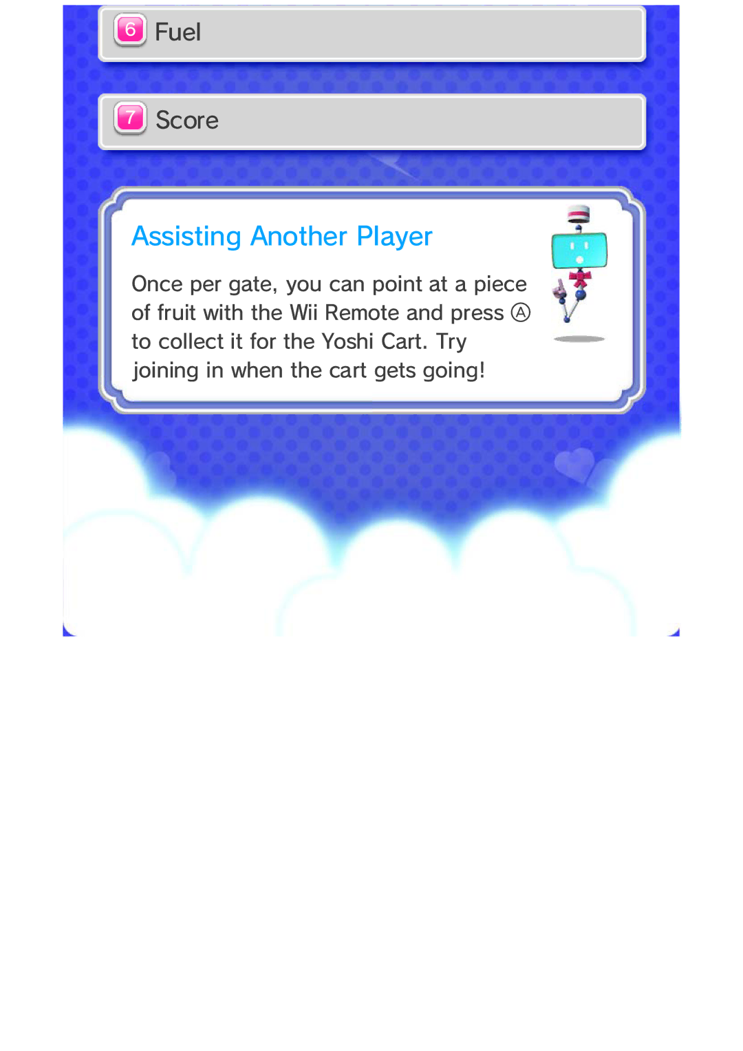 Nintendo 45496903008 manual Assisting Another Player, Fuel Score 