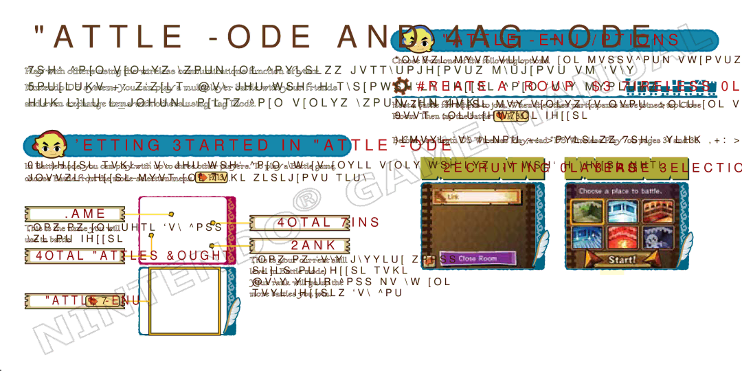 Nintendo 69178A manual Battle Mode and Tag Mode, Getting Started in Battle Mode, Battle Menu Options 